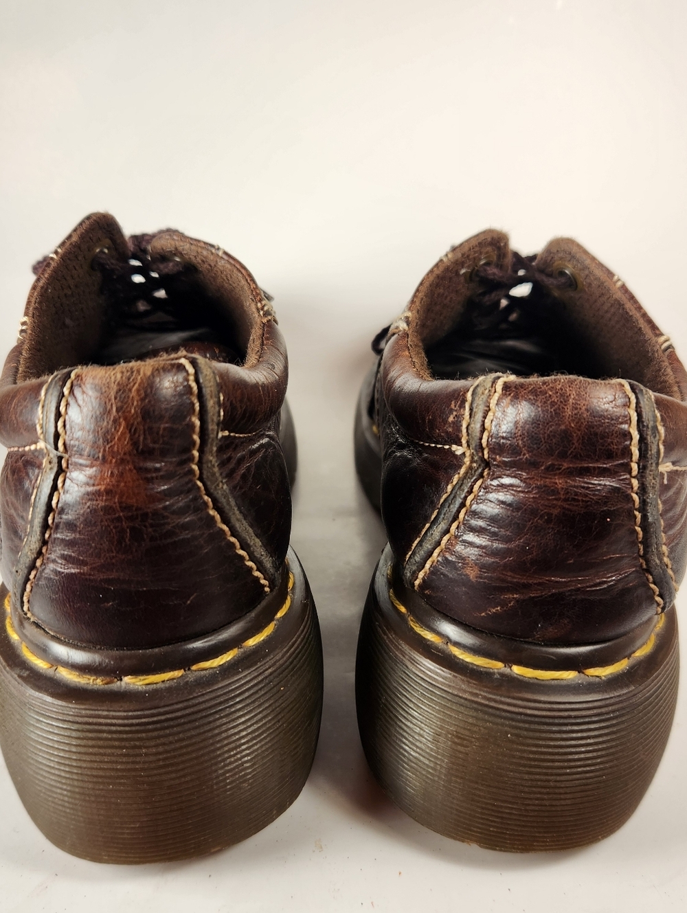 DR MARTENS Women’s Oxford Vintage 90s Brown Platform Chunky Daisy Rustic Shoe - Picture 11 of 12